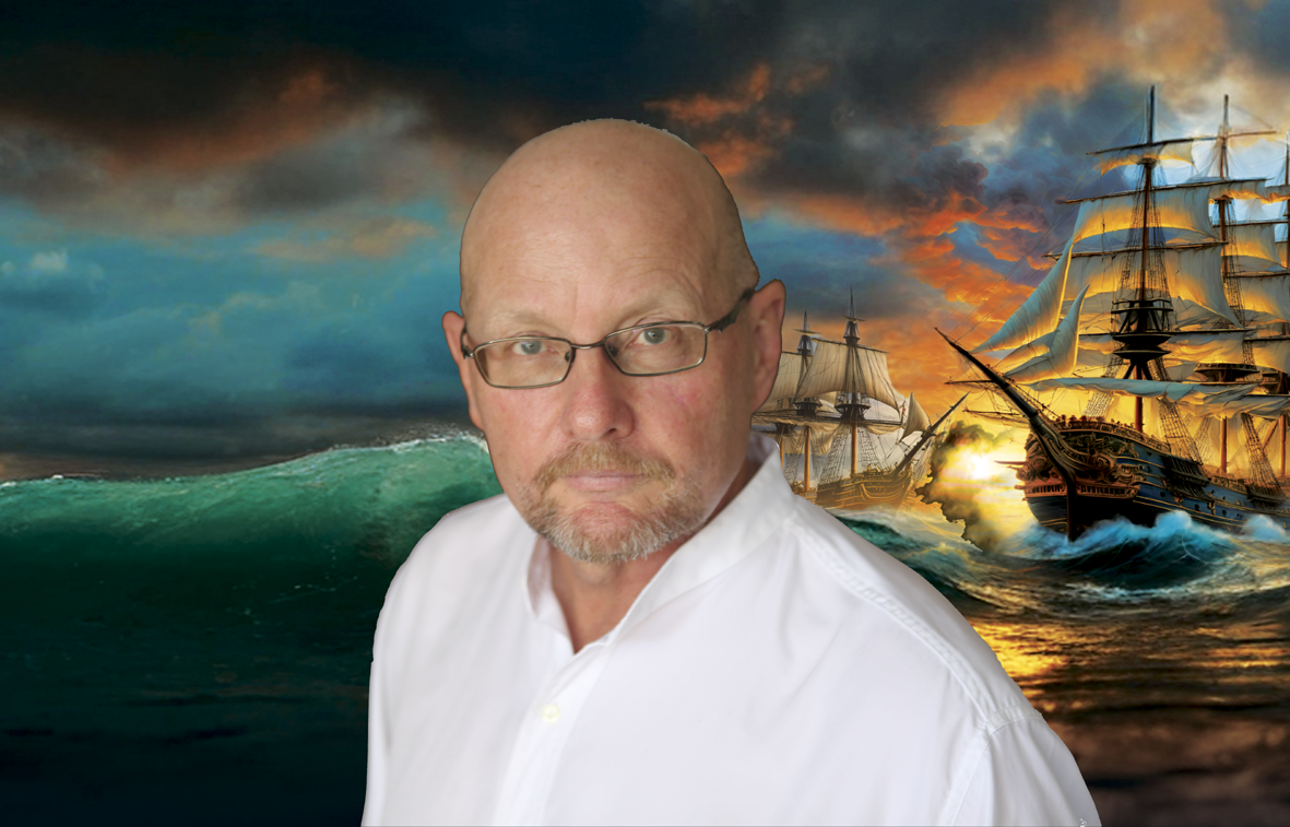 HFC BOOK AWARDS FINALIST: SHIPS OF WAR—1792—FALSE COLOURS: "Ships of War" is a series of naval adventure fiction intended to span the length of the French Revolutionary Wars and the prelude to war. This of course is the much loved genre which includes the thundering Hornblower series by C.S. Forester, the Aubrey-Maturin series by Patrick O'Brian and the popular "Master and Commander" blockbuster by Peter Weir.